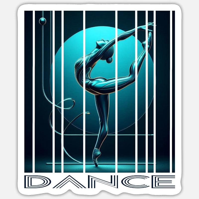Danser Sticker taille S (10 x 10 cm)