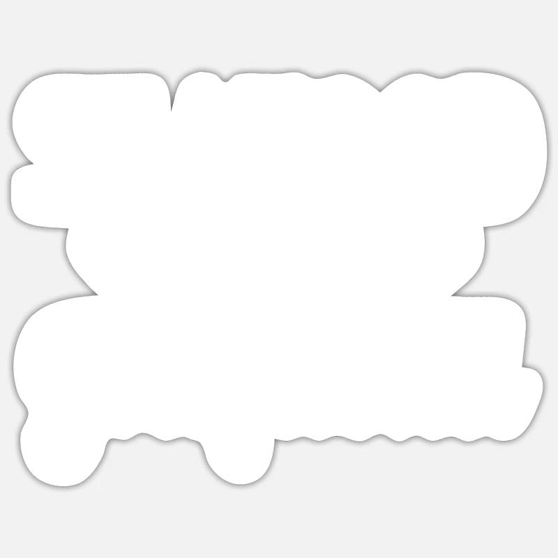 Seafood Lover Gift - Sticker Größe S (10 x 10 cm) - Mattweiß