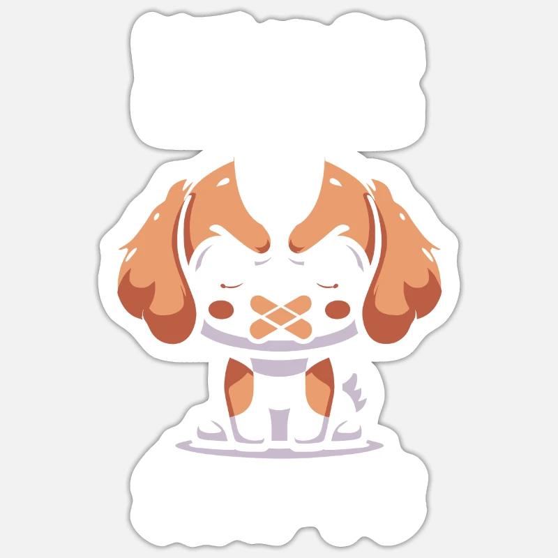 King Charles Cavalier - Sticker size S (10 x 10 cm) - white matte