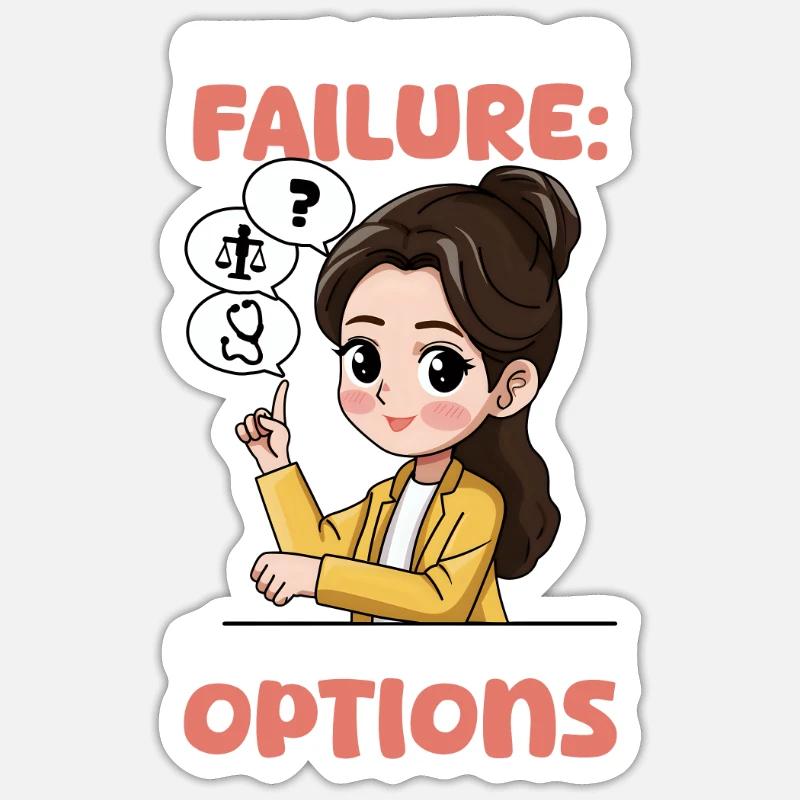 Chinesische Mutter, Ärztin, Anwältin oder Versagen Kinderoptionen Sticker Größe S (10 x 10 cm)