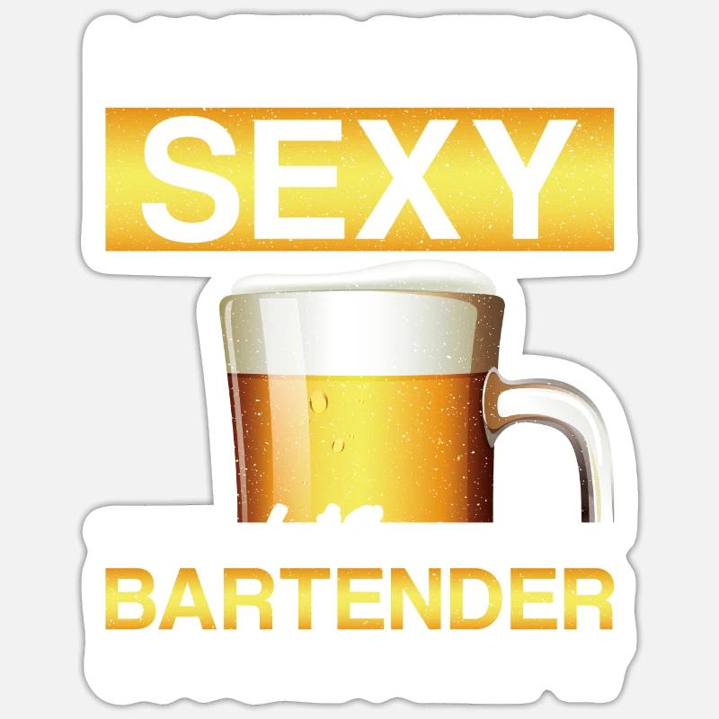 Bartender Mixologist I Hate Being Sticker Größe S (10 x 10 cm)