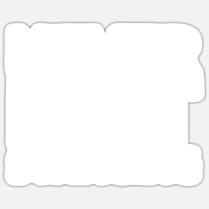 Kettlebell - Sticker size S (10 x 10 cm) - white matte