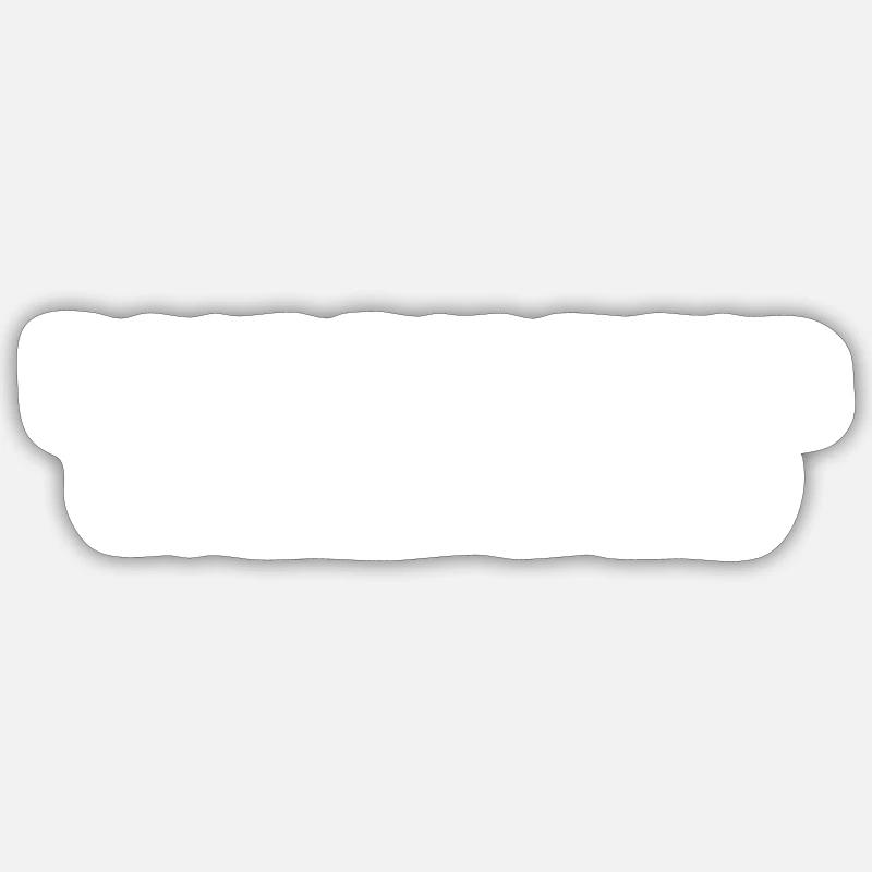 Bowling - Quilles déchaînées - Sticker taille S (10 x 10 cm) - blanc mat