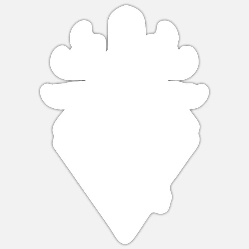 Phases de lune Parrot - Sticker taille S (10 x 10 cm) - blanc mat