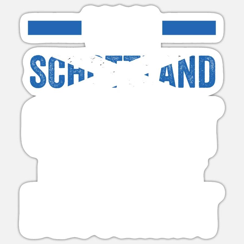 Schotten Schottisch Schottland - Sticker Größe S (10 x 10 cm) - Mattweiß
