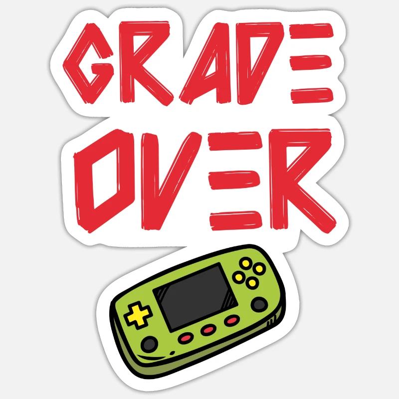Game Over: Conclusion won! - Sticker size S (10 x 10 cm) - white matte