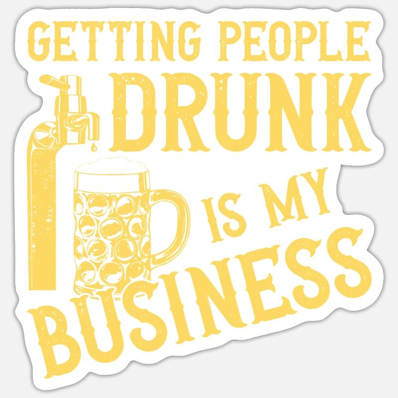 Bartender Mixologist Getting Sticker Größe S (10 x 10 cm)