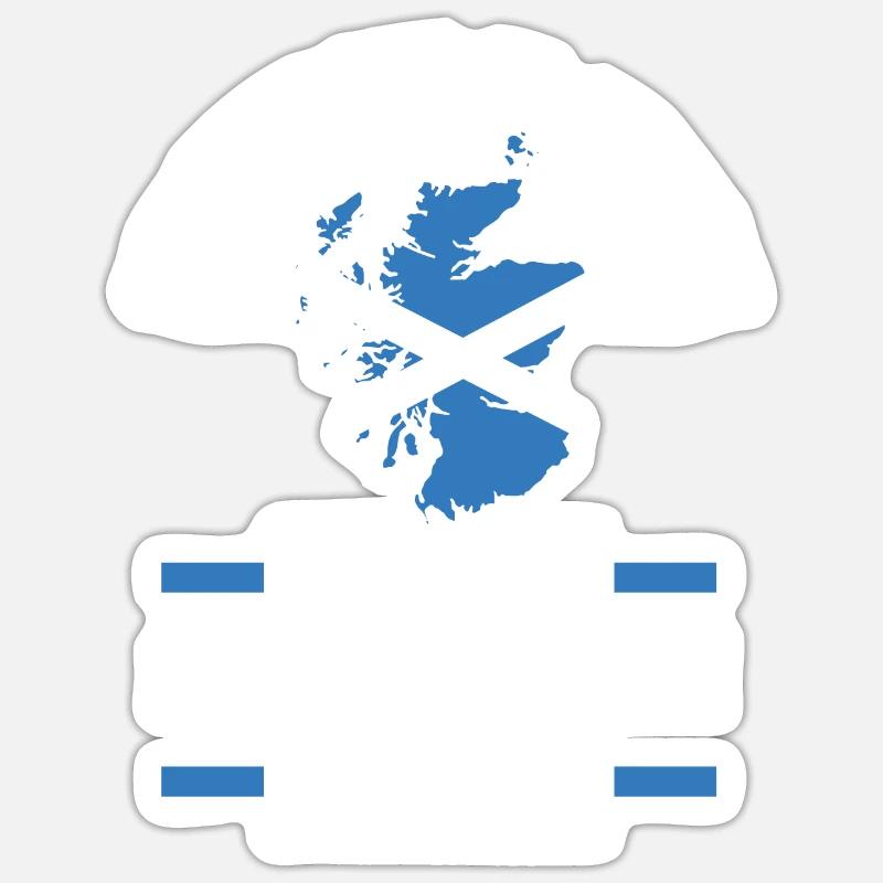 Ecossais Ecosse Ecosse Ecosse - Sticker taille S (10 x 10 cm) - blanc mat