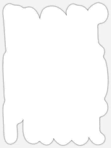  - Sticker size S (10 x 10 cm) - white matte