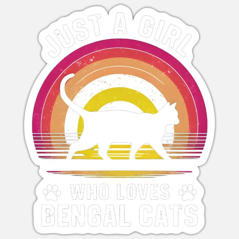 Katze Sphynx Geschenk - Sticker Größe S (10 x 10 cm) - Mattweiß