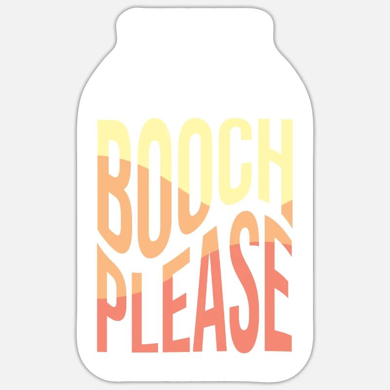 Booch Please Kombucha Tea Fermentation Sticker size S (10 x 10 cm)