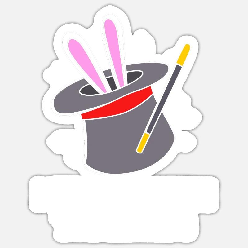 wizard magic magician Sticker size S (10 x 10 cm)