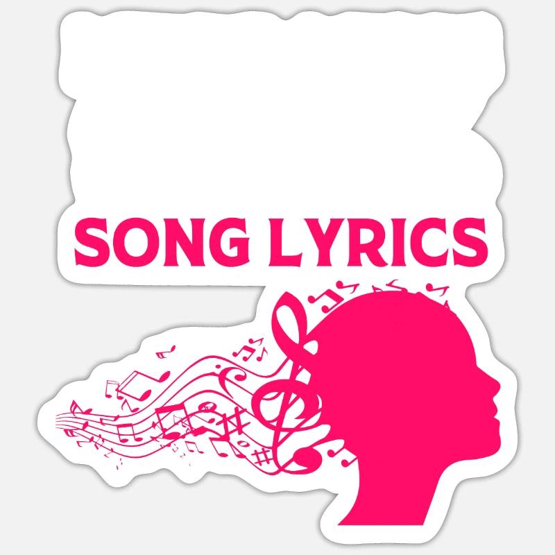 Karaoke - Sticker Größe S (10 x 10 cm) - Mattweiß