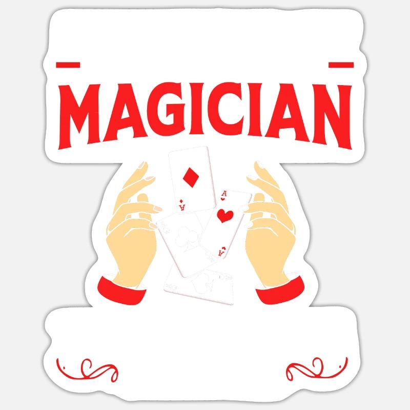 Zauberer Sticker Größe S (10 x 10 cm)