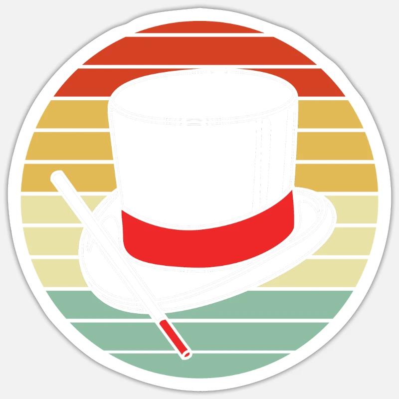 magicien magicien Sticker taille S (10 x 10 cm)
