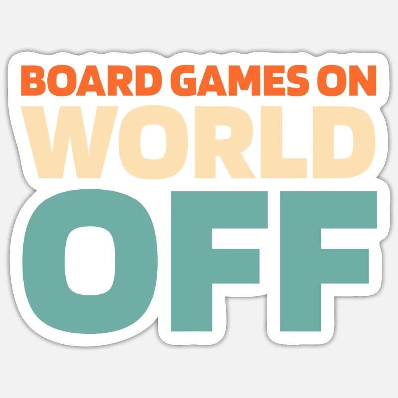Board Game Board Game - Sticker size S (10 x 10 cm) - white matte