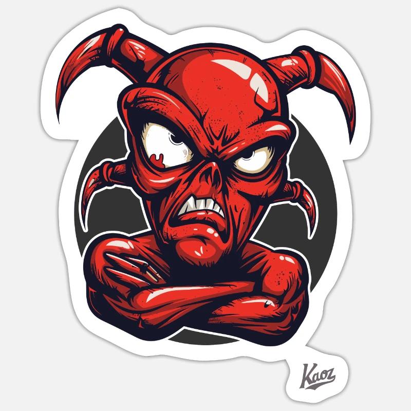 Little Demon: The Devil Has Had Enough Sticker size S (10 x 10 cm)