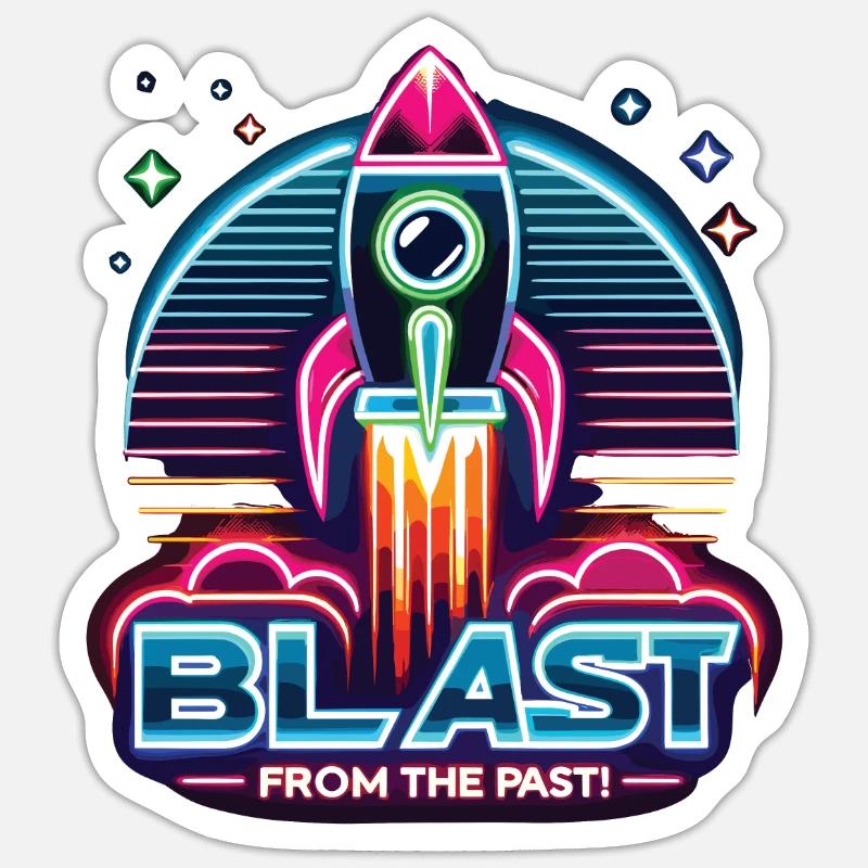 Fusée Sticker taille S (10 x 10 cm)