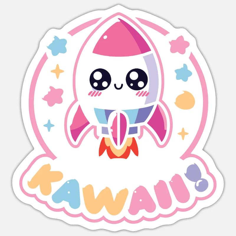Rocket Sticker size S (10 x 10 cm)
