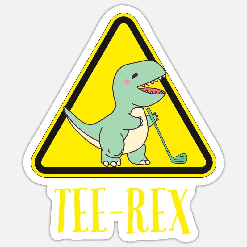 Tee-Rex! The t-rex. Sticker size S (10 x 10 cm)