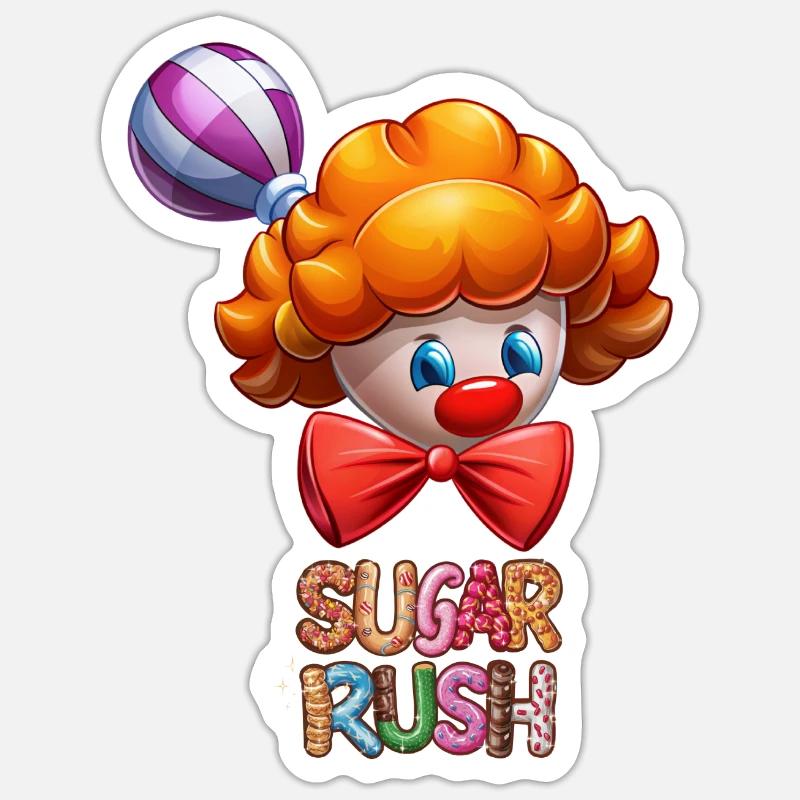 SUGAR RUSH Sticker size S (10 x 10 cm)