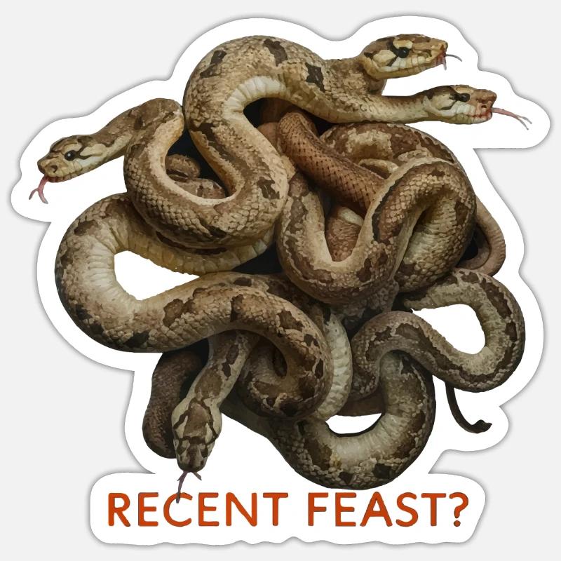 SNAKES, RECENT FEAST Sticker size S (10 x 10 cm)
