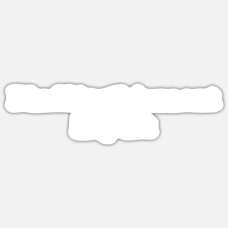Bowling - Pin Misalignment Expert - Sticker Größe S (10 x 10 cm) - Mattweiß
