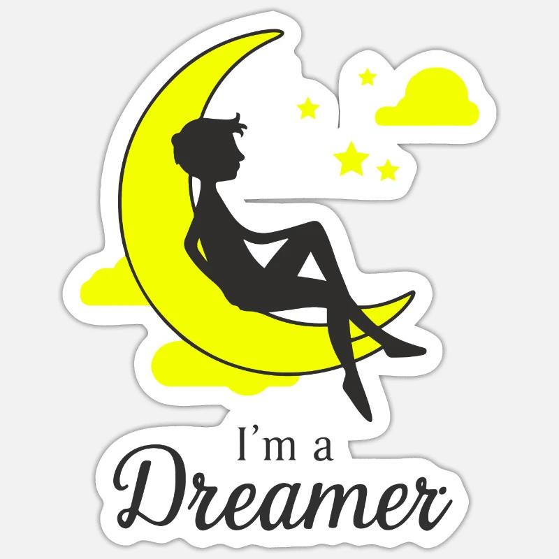 ICH BIN EIN TRÄUMER Sticker Größe S (10 x 10 cm)