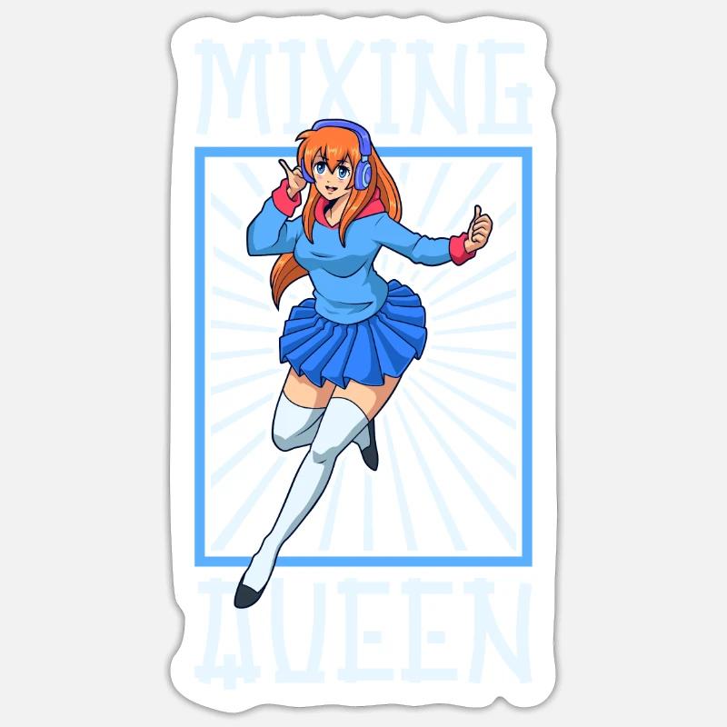 Mixing Queen - Sound Engineer - Sticker size S (10 x 10 cm) - white matte