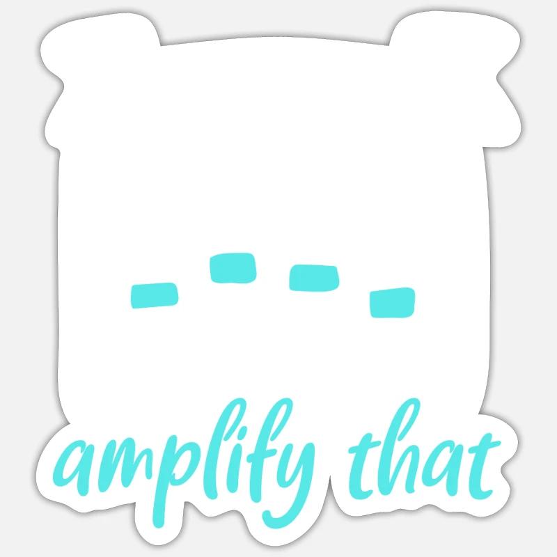 I would amplify this - sound engineer Sticker size S (10 x 10 cm)