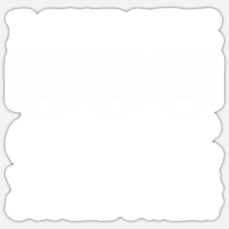 Programmierer Informatiker Computer Nerd Geschenk Sticker Größe S (10 x 10 cm)