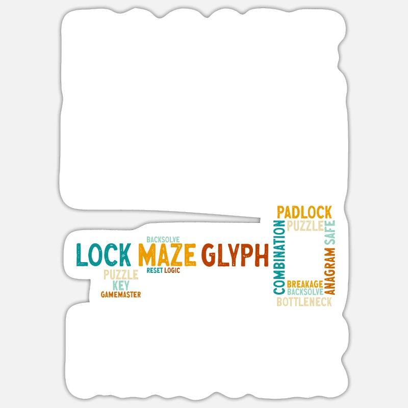 Salle d’évasion Sticker taille S (10 x 10 cm)
