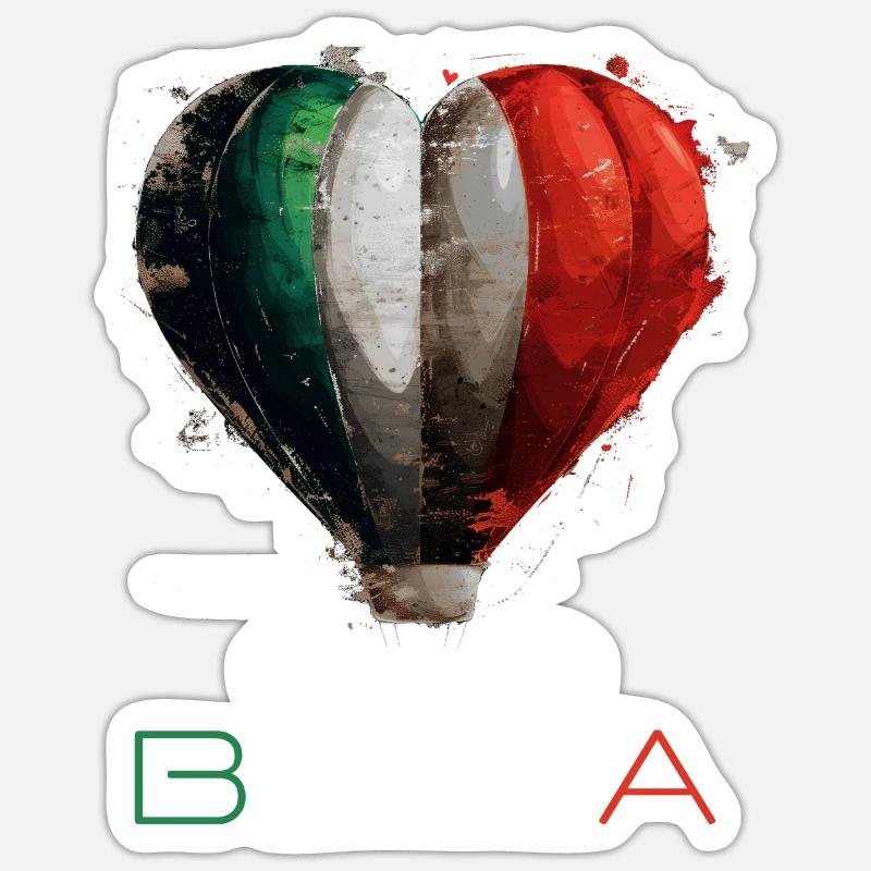 Ciao Bella - Sticker taille S (10 x 10 cm) - blanc mat