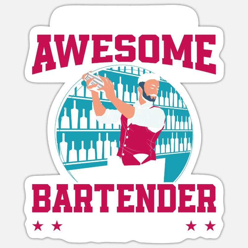 Bartender Mixologist This Is What Sticker size S (10 x 10 cm)