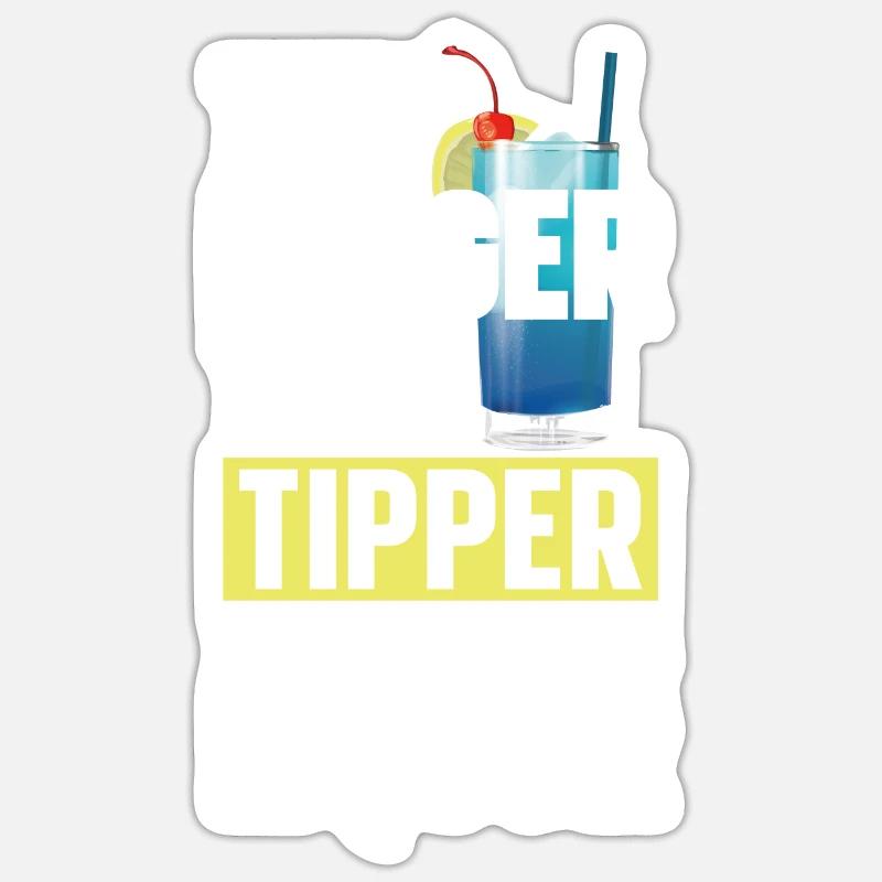 Bartender Mixologist The Bigger - Sticker size S (10 x 10 cm) - white matte