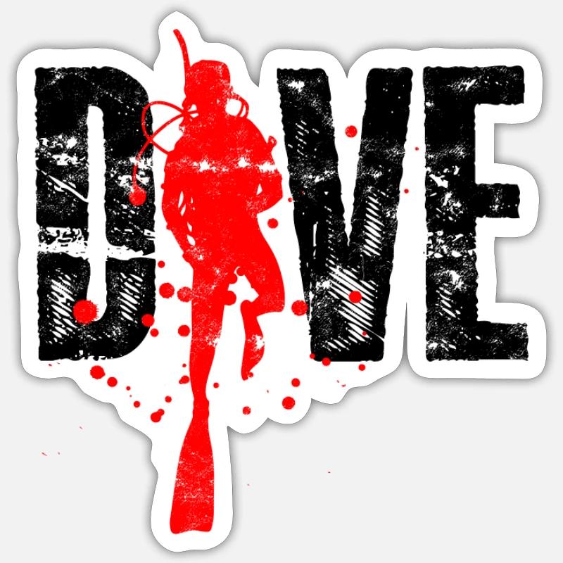 Dive - SCUBA Sticker size S (10 x 10 cm)