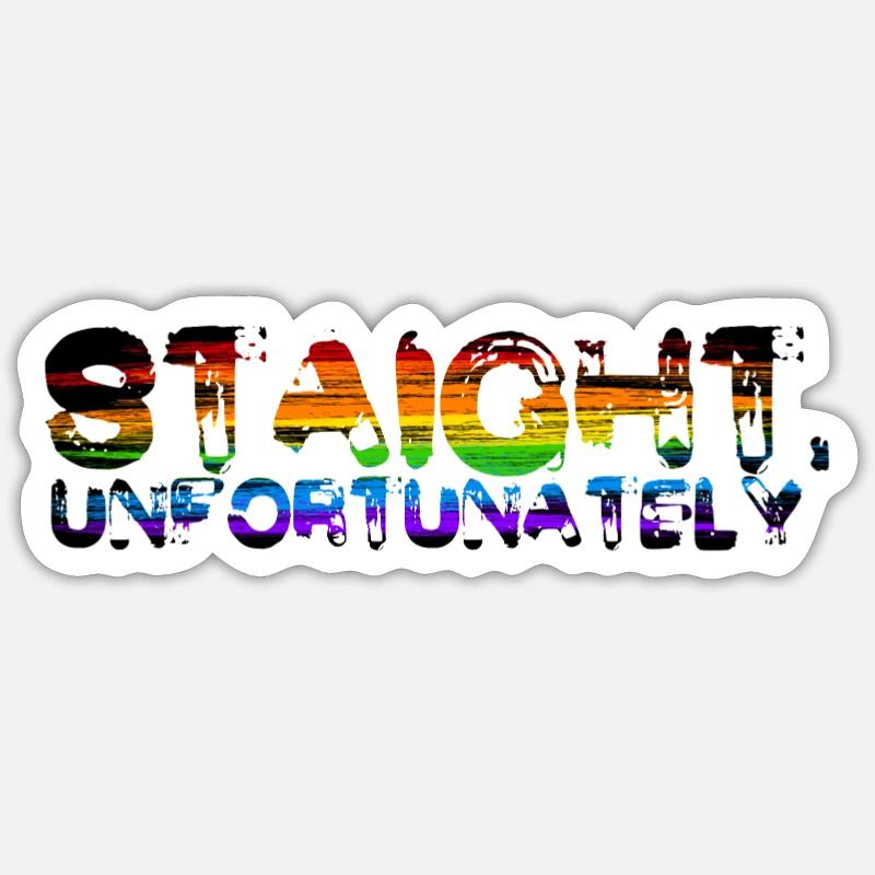 Gerade leider - Stolz - Sticker Größe S (10 x 10 cm) - Mattweiß