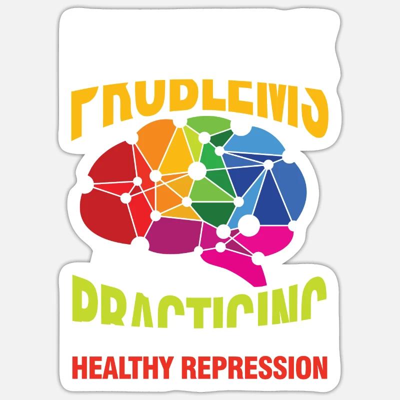 I'm not avoiding my problems Sticker Größe S (10 x 10 cm)