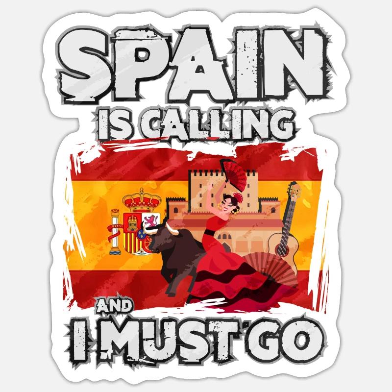 Spanien Sticker Größe S (10 x 10 cm)