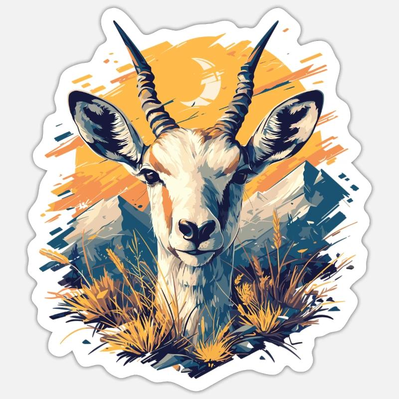 Antelope Antilopen Antilope Sticker size S (10 x 10 cm)