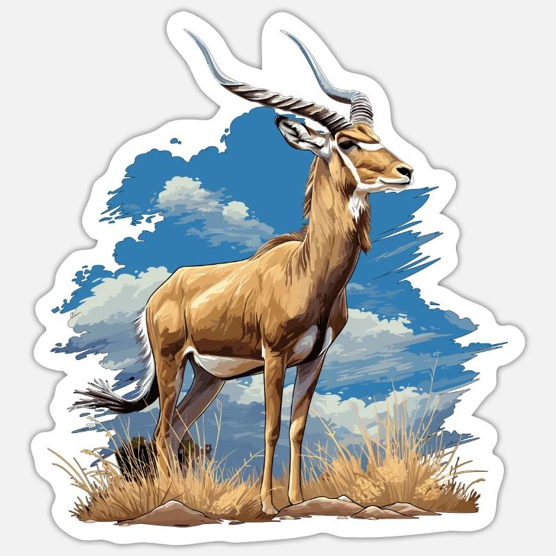 Antelope Antilopen Antilope Sticker size S (10 x 10 cm)