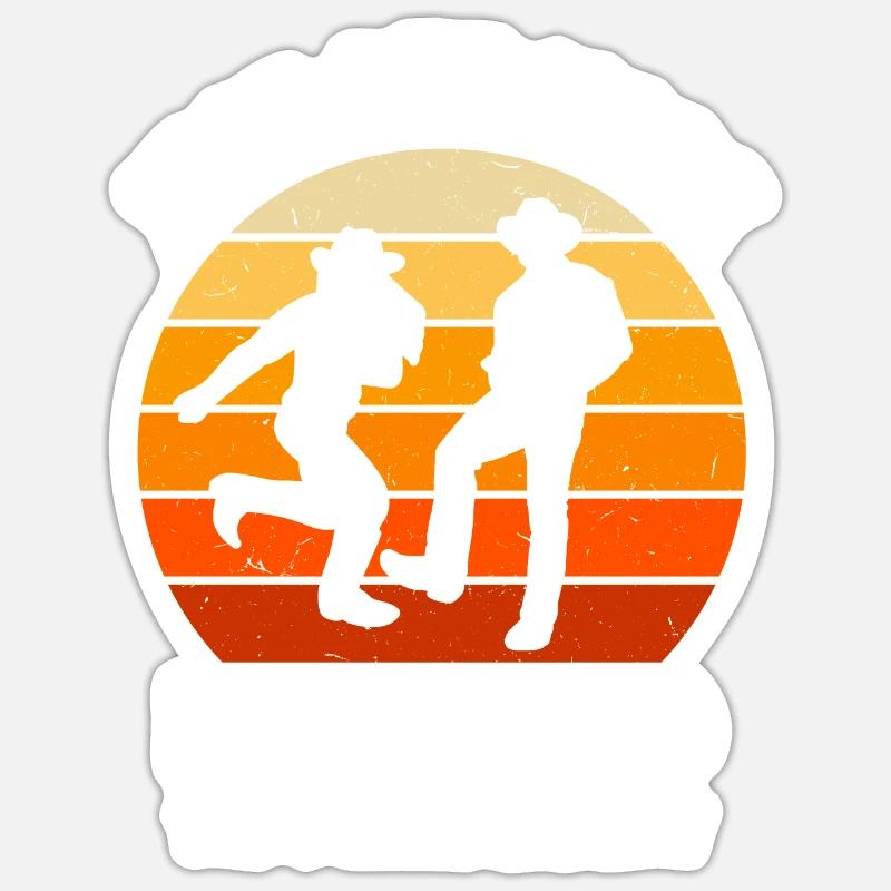 Funny Square Dance Saying - Sticker size S (10 x 10 cm) - white matte