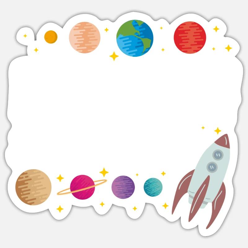 School 1. Grade - Sticker Größe S (10 x 10 cm) - Mattweiß