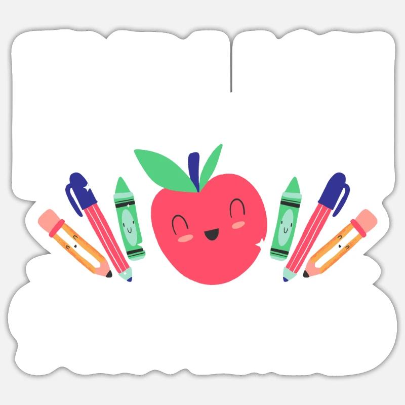 School 1st Grade - Sticker size S (10 x 10 cm) - white matte