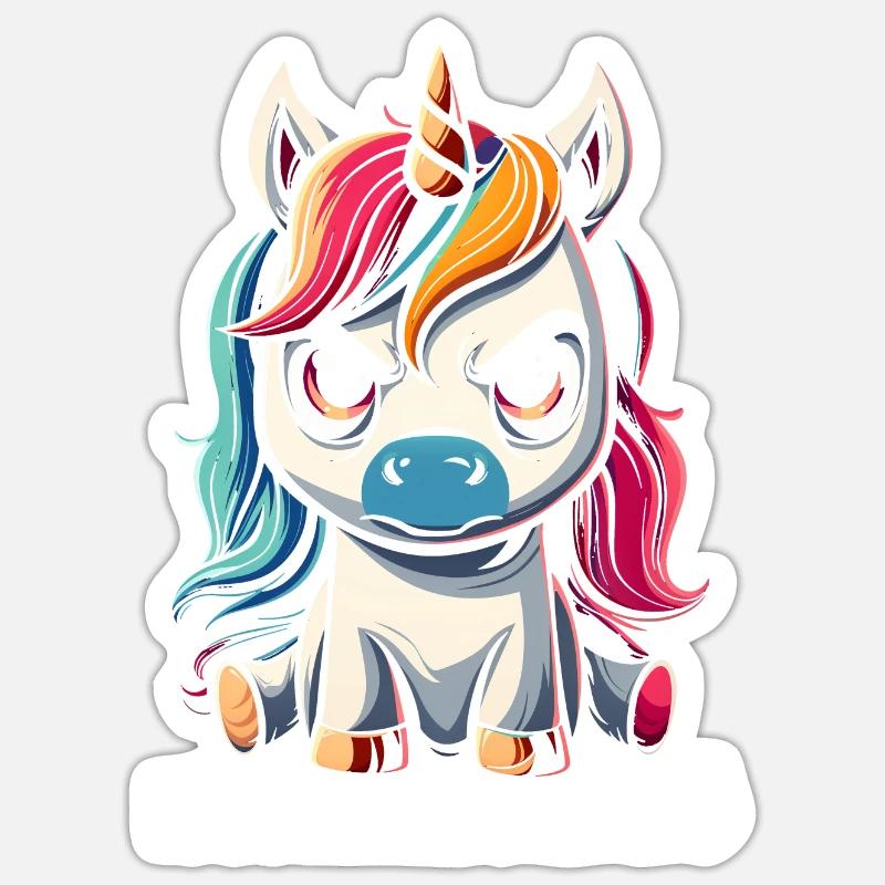 Nope just nope - Sticker size S (10 x 10 cm) - white matte