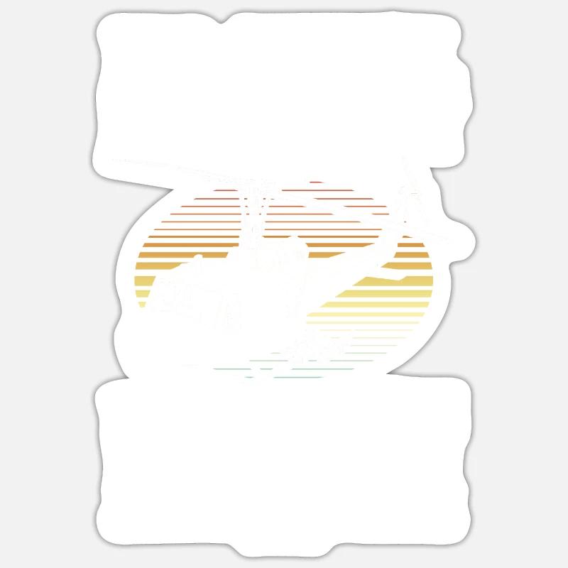 Pilot Hubschrauber Helikopter - Sticker Größe S (10 x 10 cm) - Mattweiß
