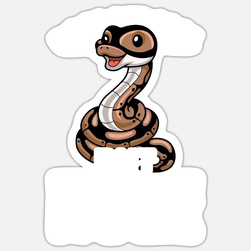 Banana Ball Python Herpetologist Coral Ball Sticker size S (10 x 10 cm)