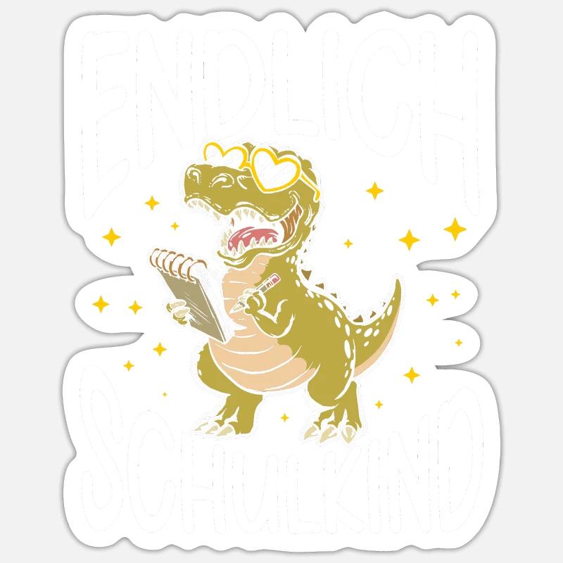 École 1ère année - Sticker taille S (10 x 10 cm) - blanc mat