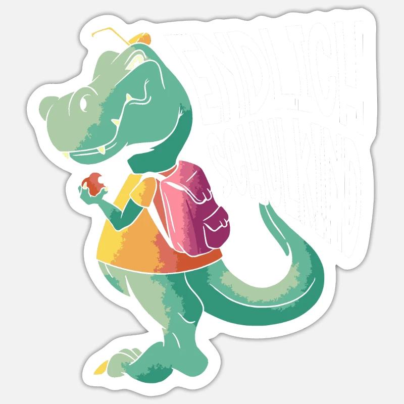 École 1ère année - Sticker taille S (10 x 10 cm) - blanc mat