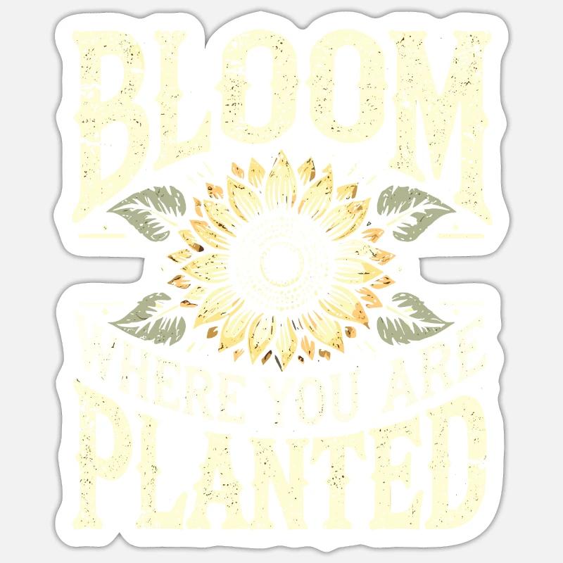 Garten - Sticker Größe S (10 x 10 cm) - Mattweiß